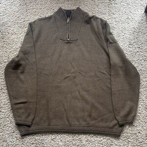 Men’s Eddie Bauer 1/4 zip sweater 2XL